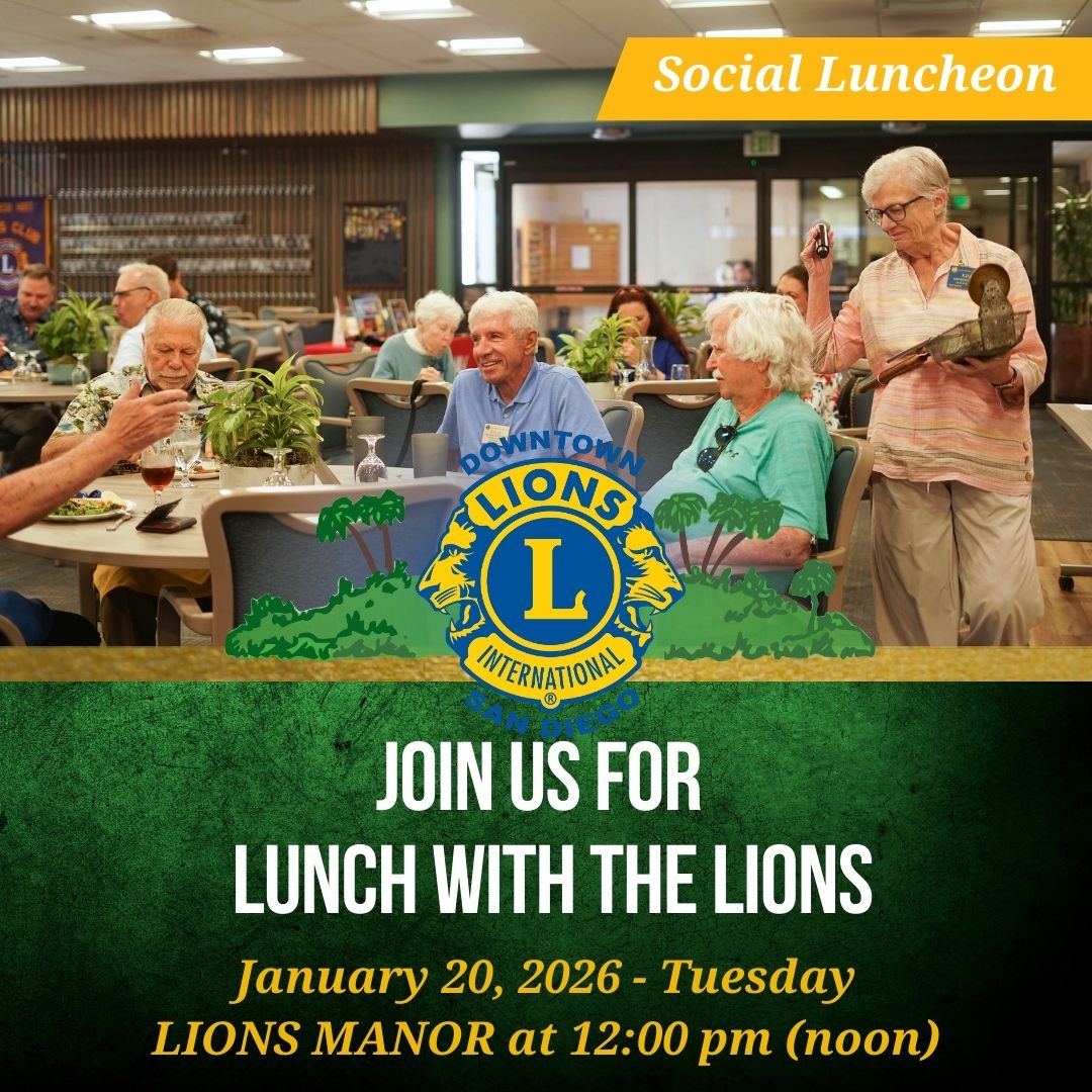 Lions Club San Diego SM September (Instagram Post)