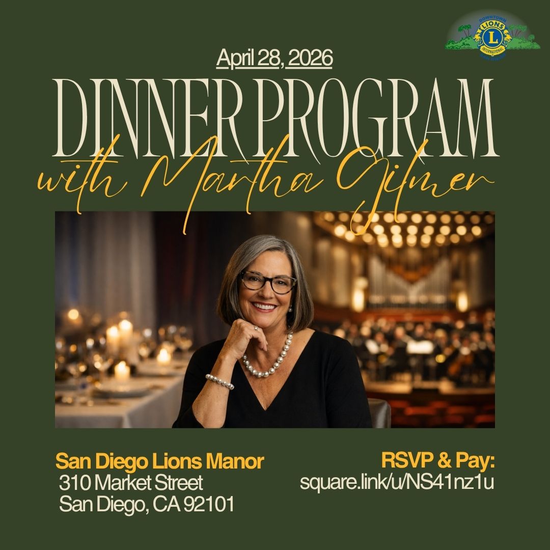 DINNER PROGRAM FEATURING MARTHA GILMER